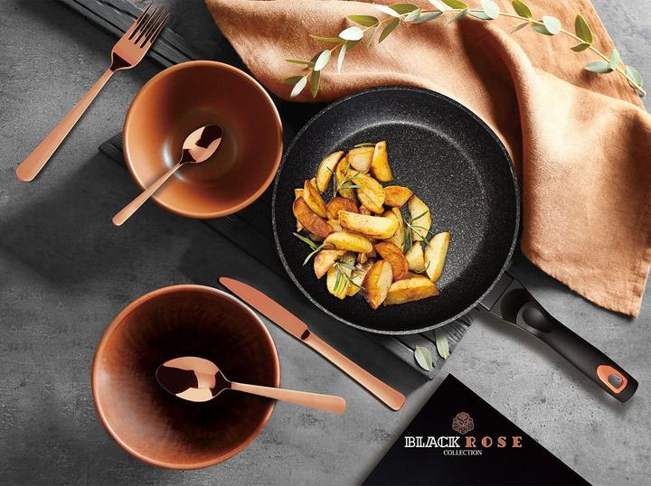 Immagine prodotto BerlingerHaus GRANITE FRY 28cm Nero ROSE BH-1635 (Padella per friggere, Alluminio)