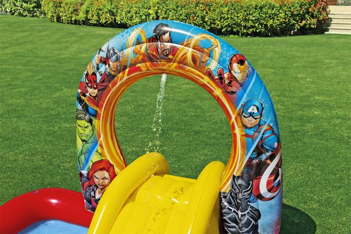 Actual product image Bestway Marvel's Avengers Assemble Kids Inflatable Water Play Center