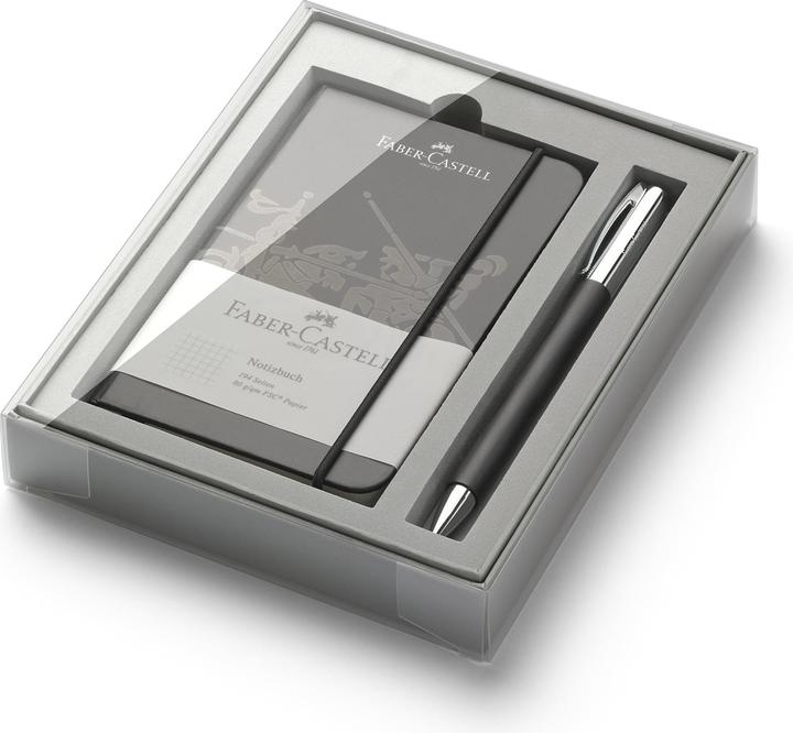 Image du produit Faber-Castell Kugelschreiber Set Amtibion (Noir/Argent, 1 x)