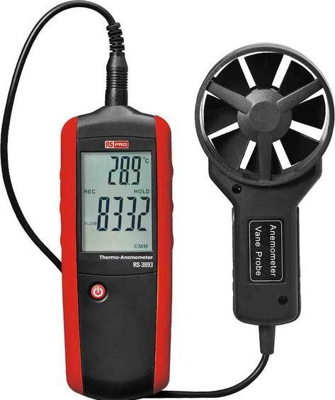 Image du produit Rs Pro Anémomètre DT-3893, pour la mesure de la vi