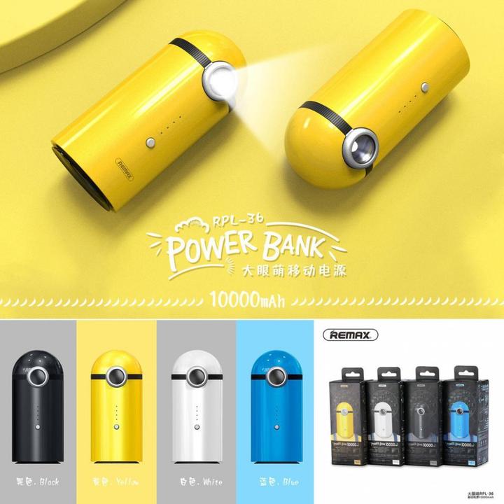Actual product image Remax 10000mAh Cutie Power Bank RPL-36