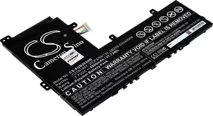 AccuCell Battery Asus VivoBook E12 E203na-fd048t, Chromebook C223na-gj0014, type C21N1807 and others. (4900 mAh)