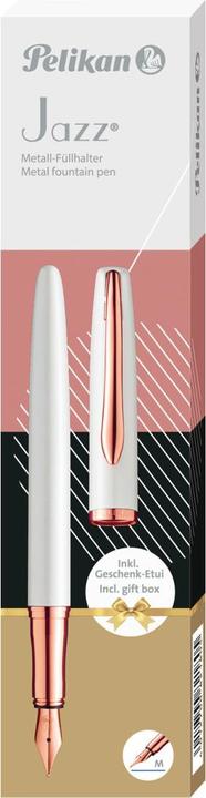 Immagine prodotto Pelikan Penna stilografica Jazz Noble Elegance P36 Madreperla Bianco Scatola pieghevole (Blu, Azzurro, 1 x)