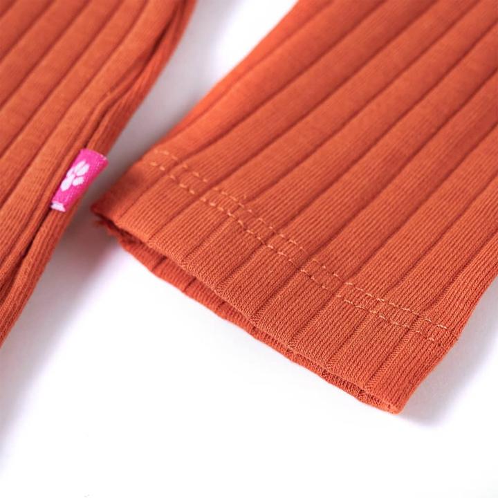 Immagine prodotto VidaXL Camicia da bambino a maniche lunghe arancio scuro 104,Materiale: 95 (104)