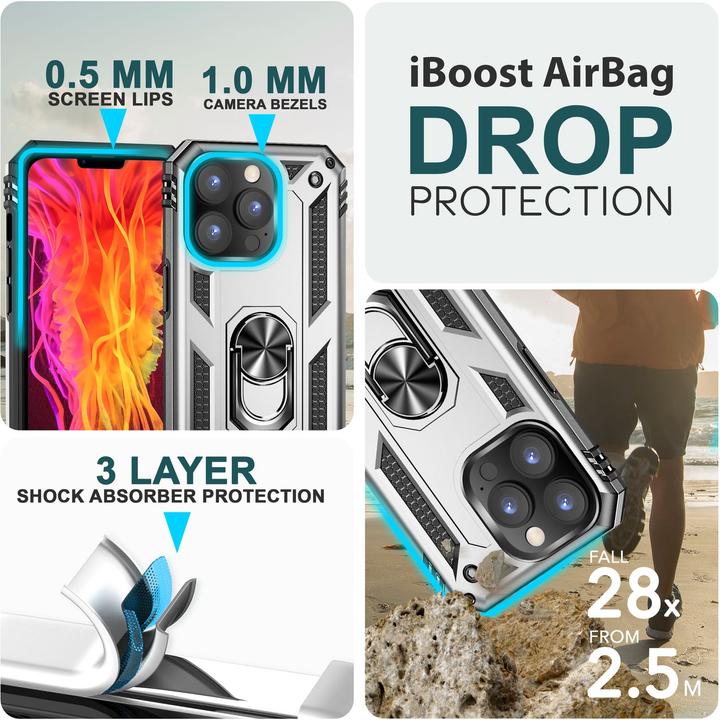 Immagine prodotto Nalia Coperchio ad anello antiurto in stile militare (Apple iPhone 15 Pro Max)