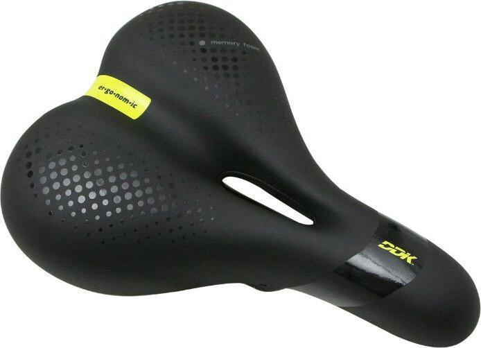Image du produit Selle city ergonomic élastomère noir à memoire de forme avec trou central
