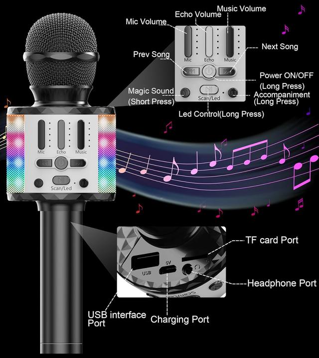 Produktbild MicQutr Karaoke Mikrofon