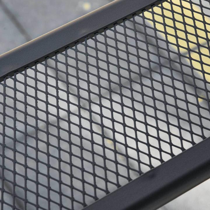 Image du produit Outsunny Pavillon de barbecue double toit ignifugé brun café+noir 245 x 148 x 252 cm (245 cm, 150 cm)