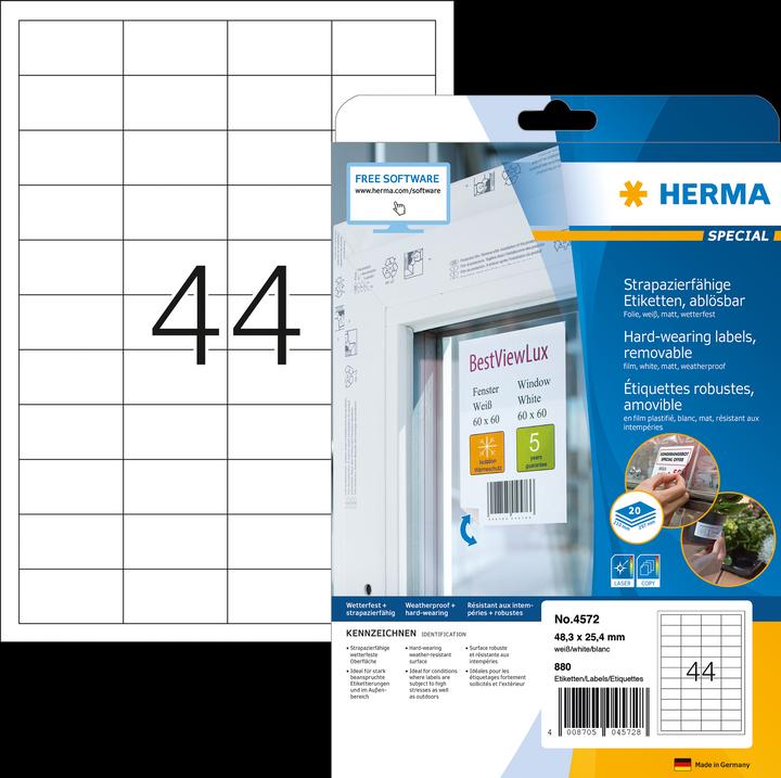 Immagine prodotto HERMA Etichette resistenti alle intemperie A4 rimovibili