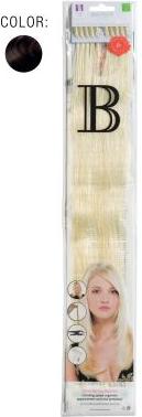 Produktbild Balmain natur glatt 40cm 4 mittelbraun 12 Stück Echthaar Fill-In Extensions (Mittelbraun, 40 cm)