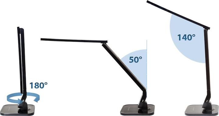 Immagine prodotto tectake Lampada da scrivania, LED, dimmerabile, pieghevole, 14W