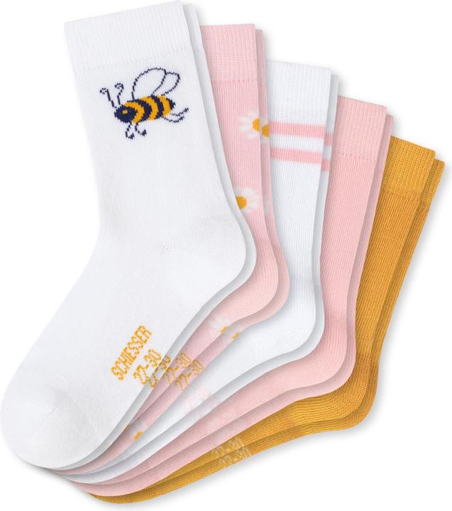 Image du produit Schiesser Pack de 5 chaussettes Abeille Enfant Fille (Pack de 5, 27 - 30)