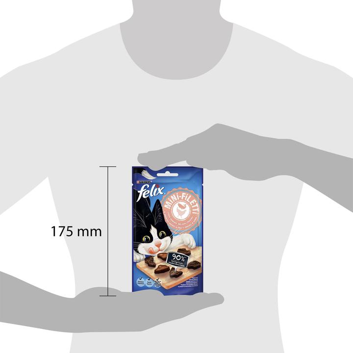 Actual product image Felix Mini Filettis Chicken & Salmon (40 g)