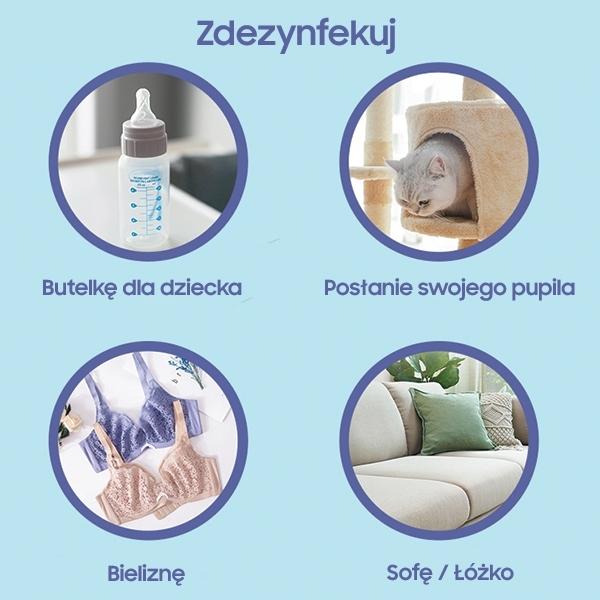 Actual product image Usams Lampa dezynfekująca mini UV-C ręczna sterylizator biały/white ZB159XDD01 (US-ZB159)