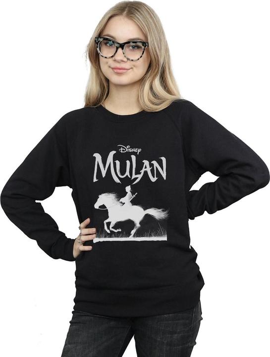 Actual product image Disney Womens/Ladies Mulan Movie Mono Horse Sweatshirt (XXL)