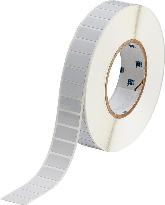 Immagine prodotto Brady THT-59-362-10, vinile antimanomissione, lucido, argento, 25,40 x 12,7 mm, permanente (1 PU