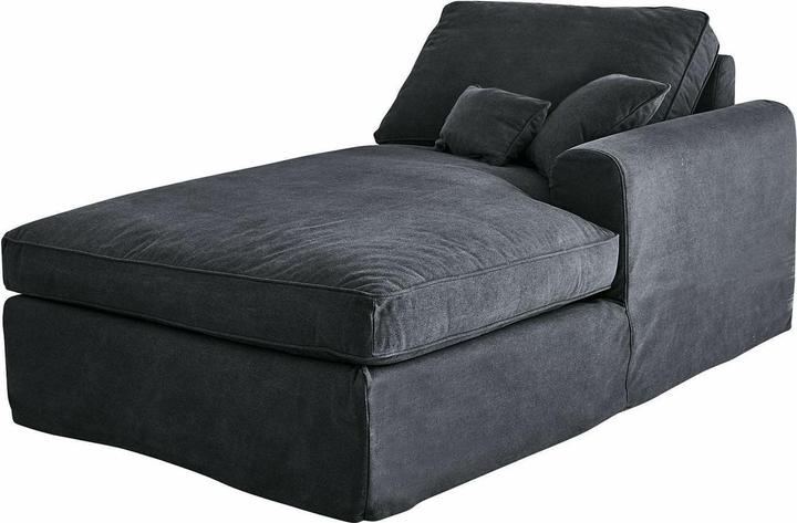 Image du produit Loberon Chaise longue Seaford gris foncé (1 place)