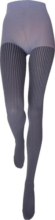 Actual product image Levee Houndstooth tights, colour 712 black-steel, size 36-42 (60 DEN, 36 - 42)