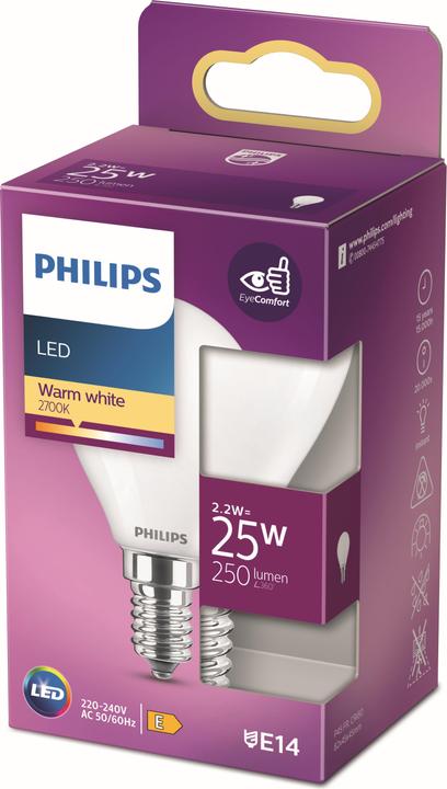 Produktbild Philips Lampe (E14, 2.20 W, 250 lm, 1 x, E)