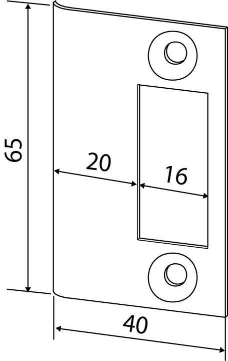 Produktbild Dormakaba Flachschliessblech (Schliessblech)