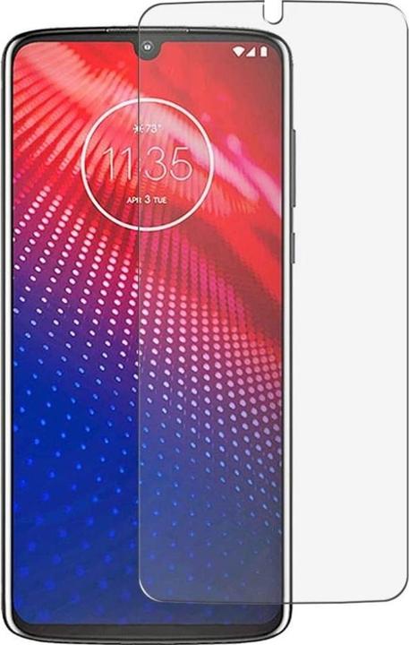 Actual product image Screenguard Motorola Moto Z4 Protective Glass Film Case Friendly Design (1 Piece, Motorola Moto Z4)