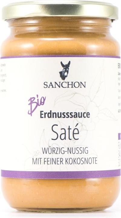 Actual product image Sanchon Peanut sauce Saté organic (340 g)