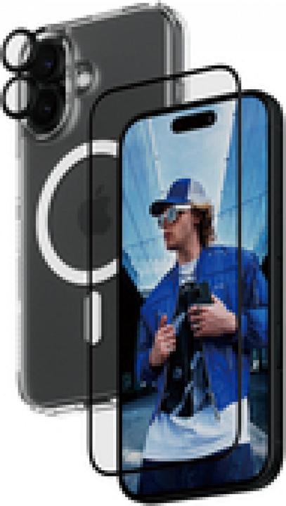 PanzerGlass Bundle Ultra Wide FIt Glass + Case + Lens (1 Piece, Apple iPhone 16)