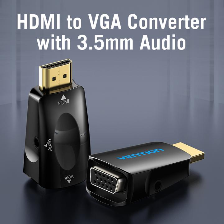 Produktbild Vention HDMI to VGA Adapter AIDB0 with 3.5mm Audio (Audio, HDMI, 14 cm)
