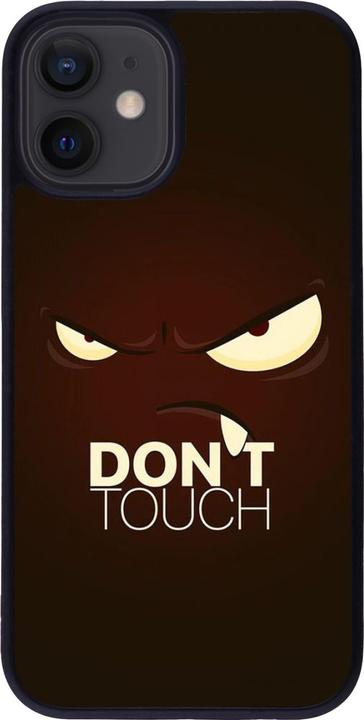 Produktbild PhoneLook Hülle Silikon schwarz Angry Dont Touch (Apple iPhone 12 mini)