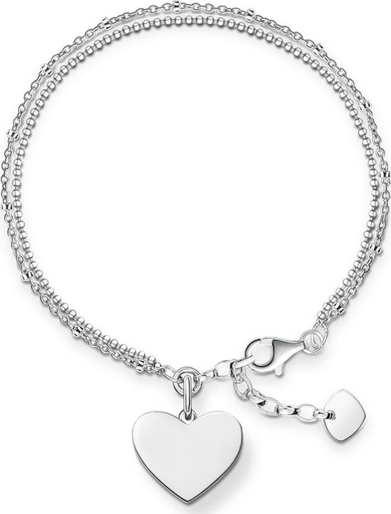 Actual product image Thomas Sabo Bracelet with heart (19.50 cm, Silver)