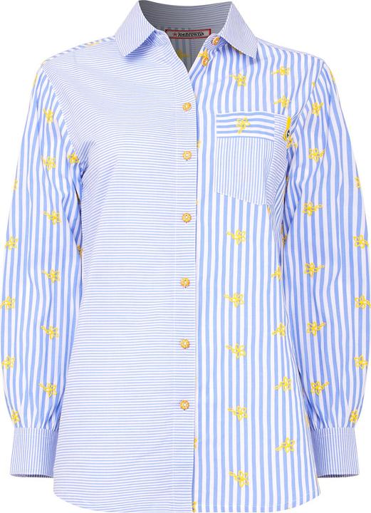 Joe Browns Daisy Embroidered Stripe Shirt (46)