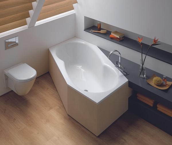 Produktbild Bette Sechseckbadewanne Metric 90 x 206 cm weiss glatt 6841 (190 l, 206 cm, 90 cm)