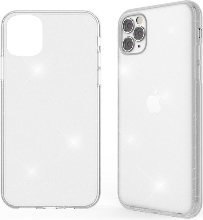 Actual product image Nalia Clear glitter silicone cover (Apple iPhone 11 Pro Max)