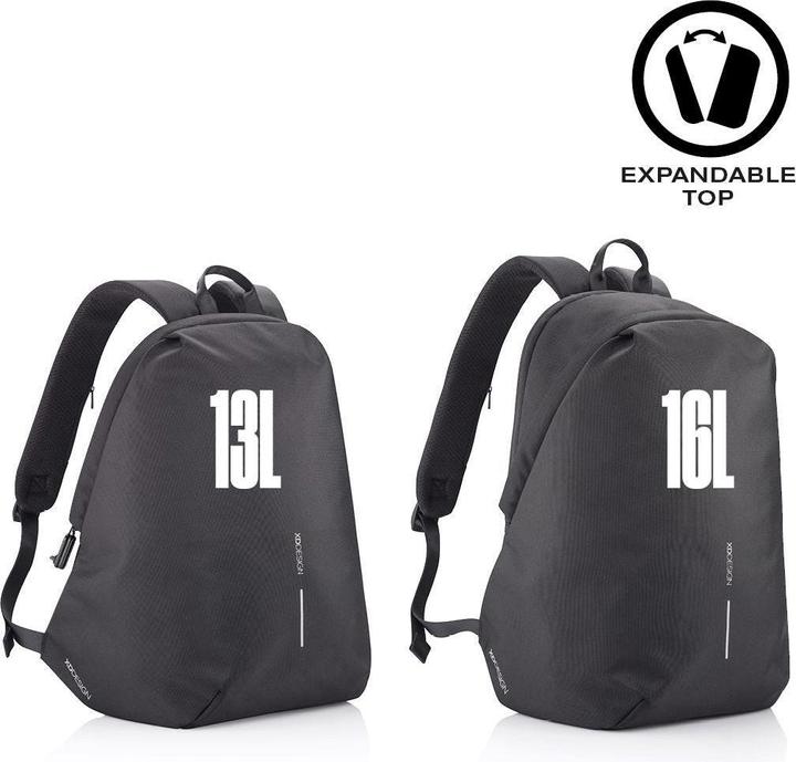 Produktbild XD Design XD-Design Bobby Soft Rucksack Lässiger Rucksack Schwarz Polyethylenterephthalat (13 l)