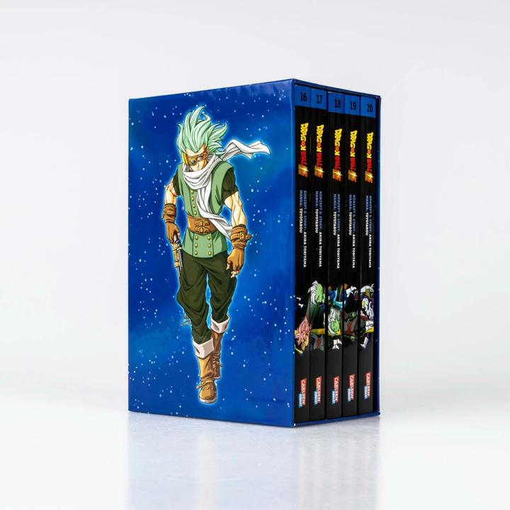 Actual product image Dragon Ball Super, Bände 16-20 im Sammelschuber (German, Toyotarou, Akira Toriyama (Original Story), Cordelia Suzuki, 2024)