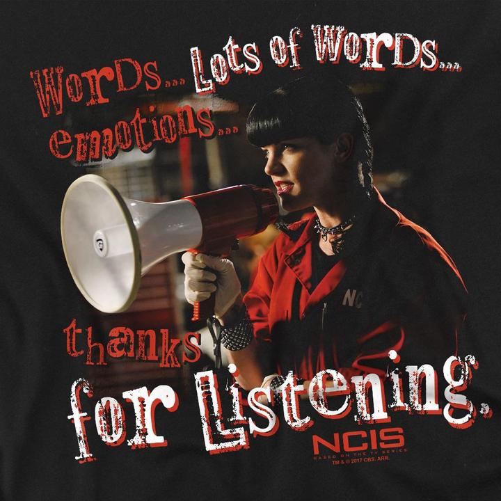 Immagine prodotto Ncis Thanks for Listening Maglietta Uomo (4XL)