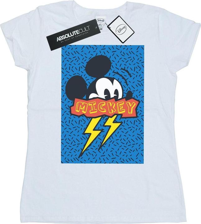 Actual product image Disney Womens/Ladies Mickey Mouse 90s Flash Cotton T-Shirt (M)