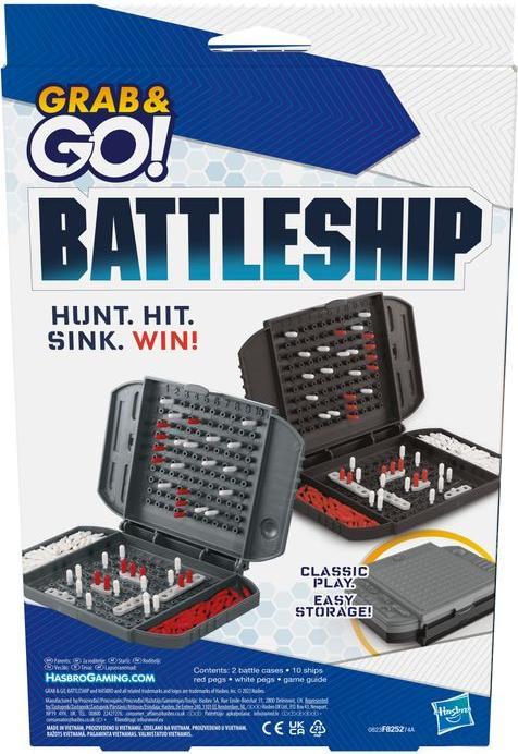 Actual product image Komelon Travel game Battleship Grab&Go