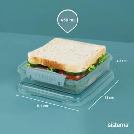 Actual product image Sistema Sandwich box 450 ml 1 piece