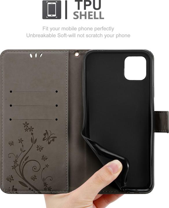 Actual product image Cadorabo Flower Book cover (Apple iPhone 13 Pro Max)