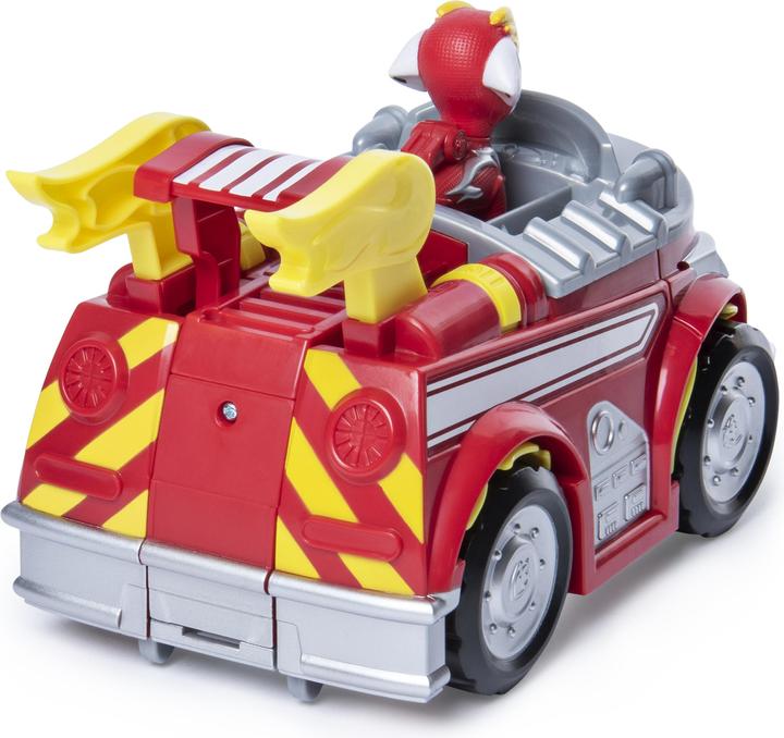 Actual product image Spin Master PAW Patrol Mighty Pups Super Paws - Marshall's Transformable Powered Up Vehicle with Figure