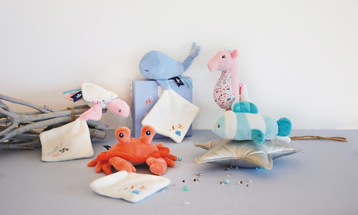 Immagine prodotto Doudou et Compagnie Cavalluccio marino con panno per le coccole, rosa 17cm (MQ2) **