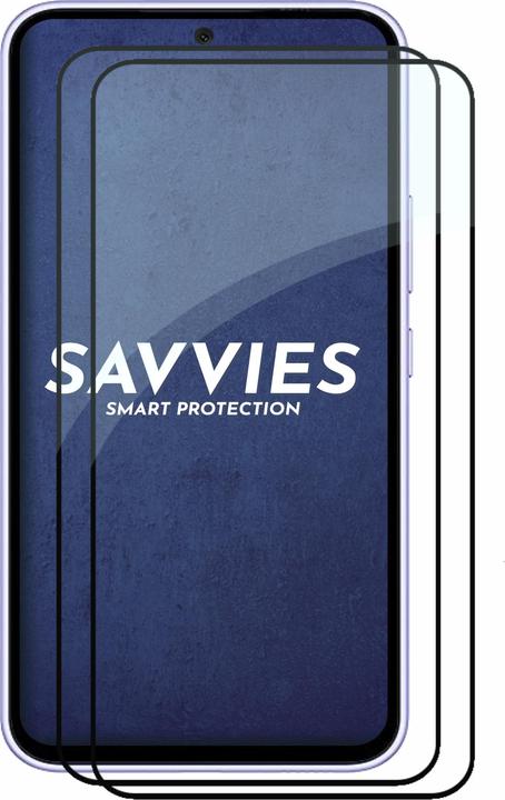 Actual product image Savvies Full-screen armoured glass screen protector (2 Piece, Samsung Galaxy A54 5G)