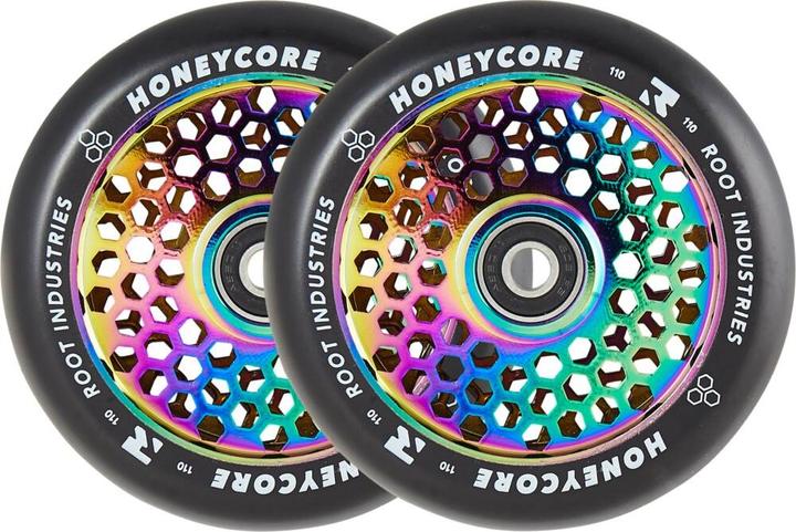 Produktbild Root Industries Root Honeycore Black 110mm Pro Scooter Wheels Neochrome