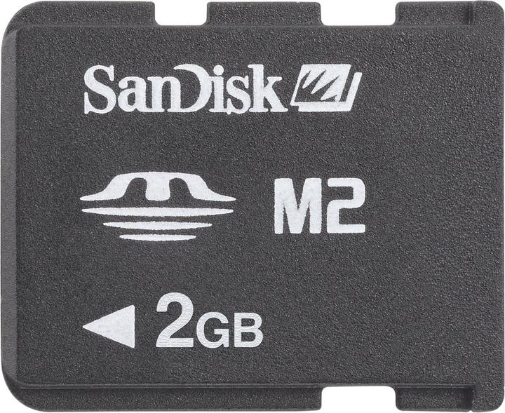 Actual product image SanDisk Memory Stick Micro M2 2GB, incl. MS Pro D (2 GB, Memory Stick Micro M2)