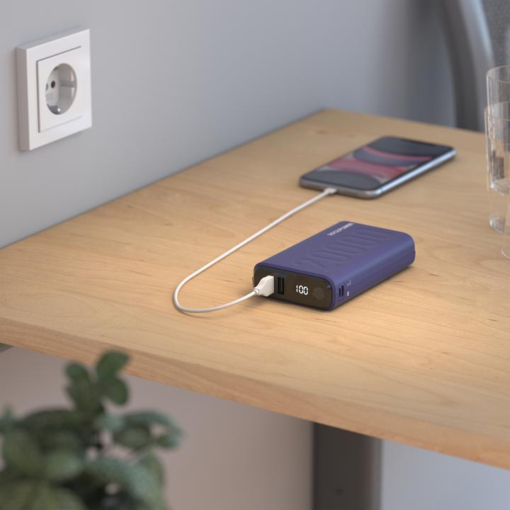 Actual product image RealPower Powerbank PB-20000 PD+ Midnight (20000 mAh, 18 W, 18 Wh)