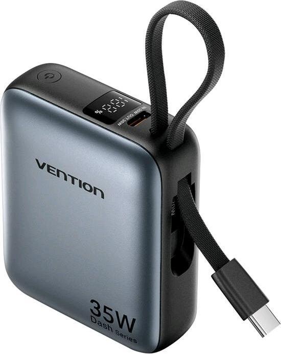 Produktbild Vention Powerbank FHEH0 10000mAh 35W (Szary) (10000 mAh, 35 W, 35 Wh)