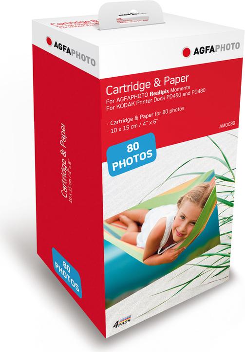 Immagine prodotto AGFAPHOTO Cartuccia AMOC-80, 80 foto, per AMO46, PD450 WiFi e PD480