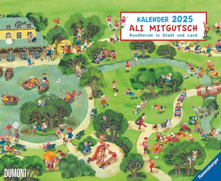 Ali Mitgutsch 2025 - Wimmelbilder - Kinder-Kalender - Querformat 52 x 42,5 cm - Spiralbindung (Deutsch)