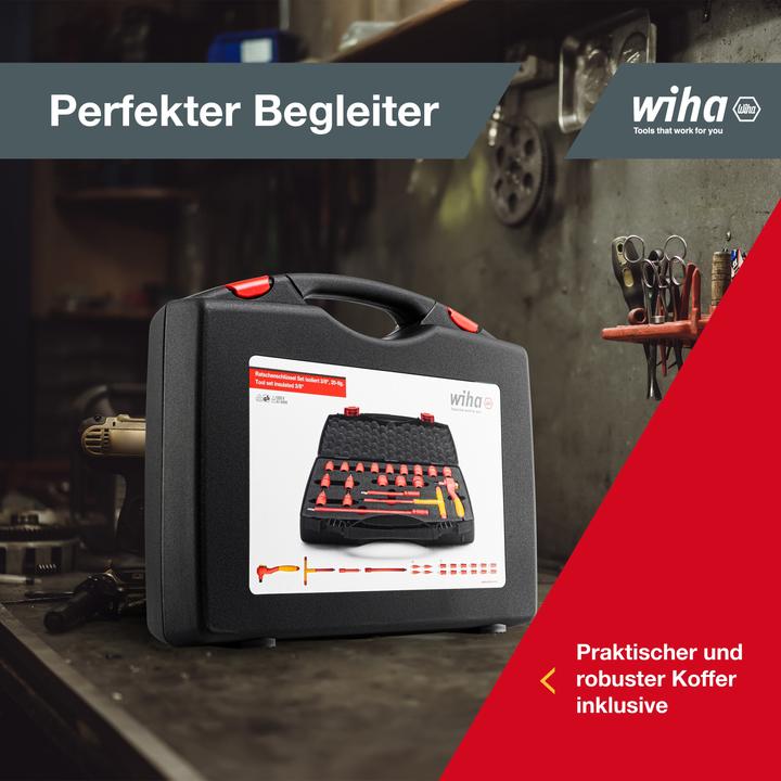 Actual product image Wiha Ratchet spanner set